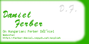 daniel ferber business card